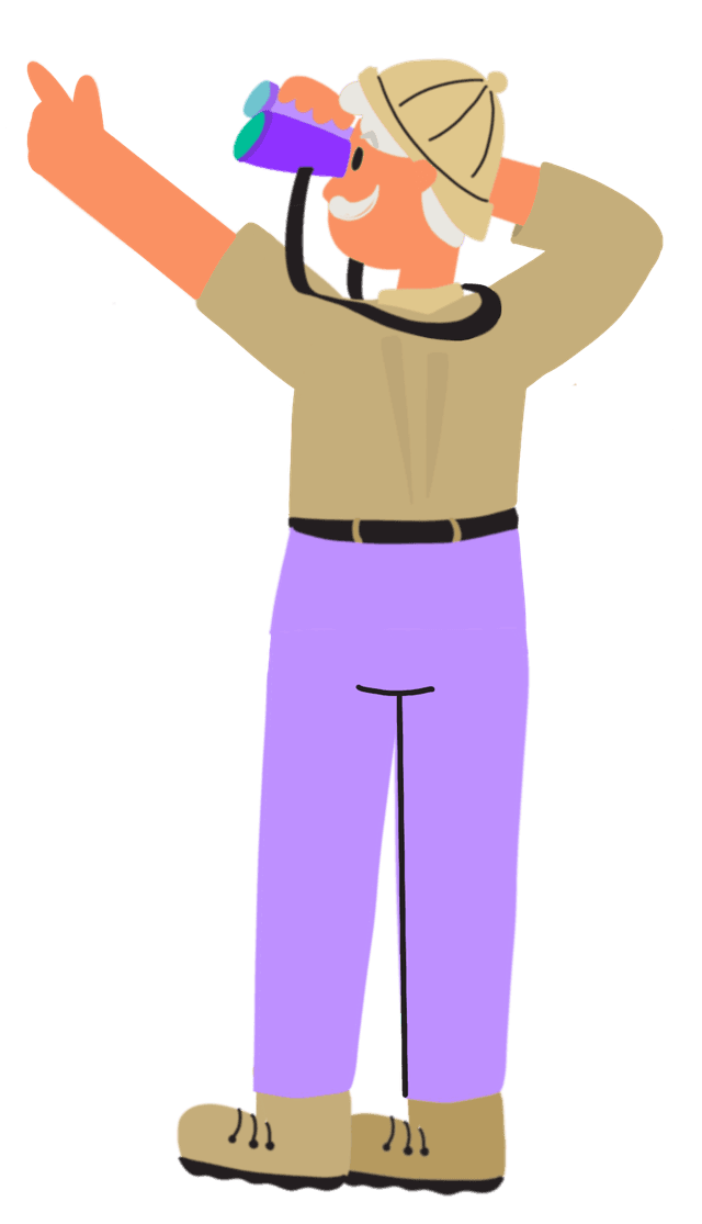 Explorer character illustration